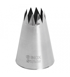 Douille inox dentée - 17 mm